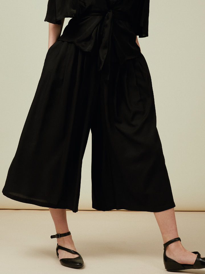 Culottes Trousers Black