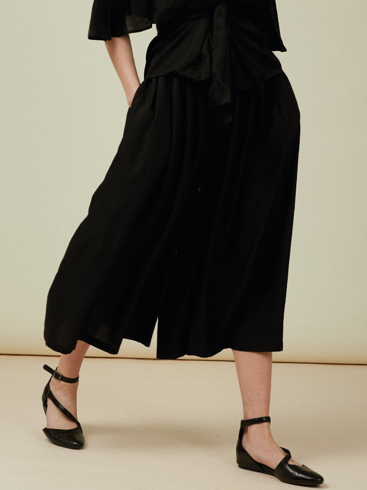 Culottes Trousers Black