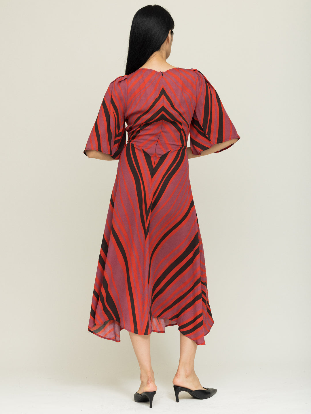 Florence Dress Double Georgette Copal Print