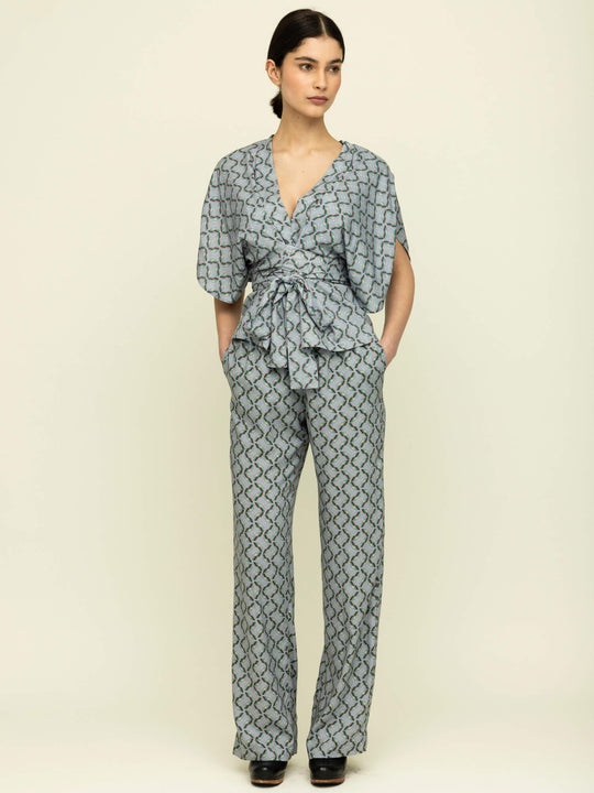 Tallulah Cross Hollow Buckle Top