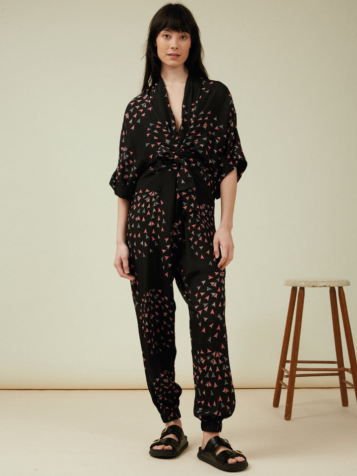 Gloria Jumpsuit Black Sparkler