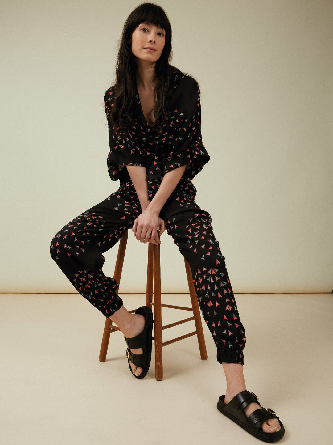 Gloria Jumpsuit Black Sparkler