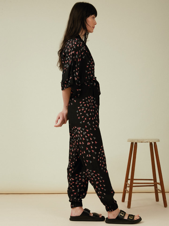 Gloria Jumpsuit Black Sparkler