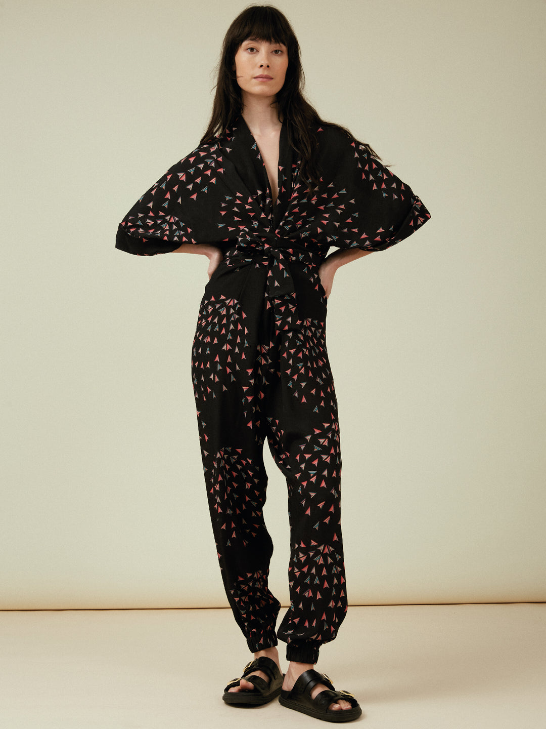 Gloria Jumpsuit Black Sparkler