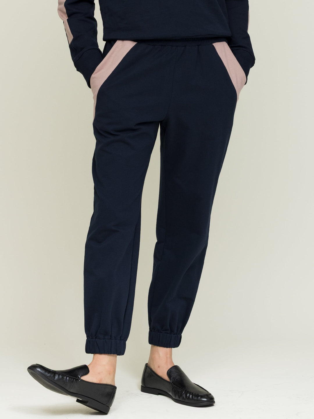 Lisa Sweatshirt + Jill Jogger Embroidered Navy Set