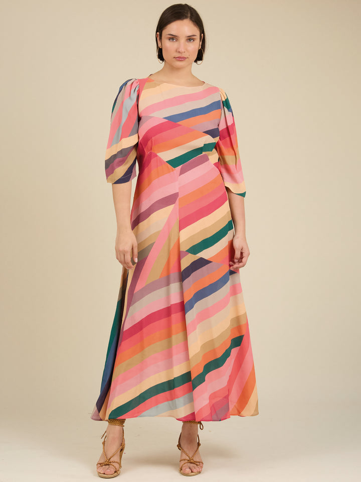 June Midi Dress Stripedown 5