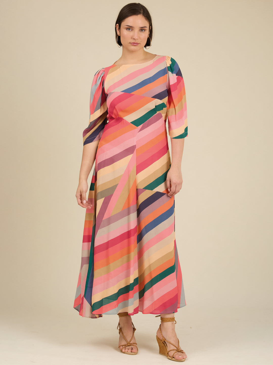 June Midi Dress Stripedown 5