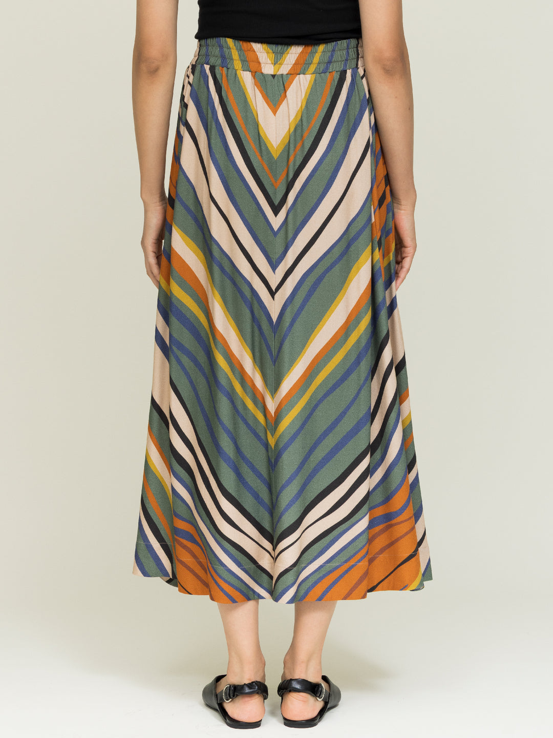 Linda skirt Ecovero Twill Buckling print