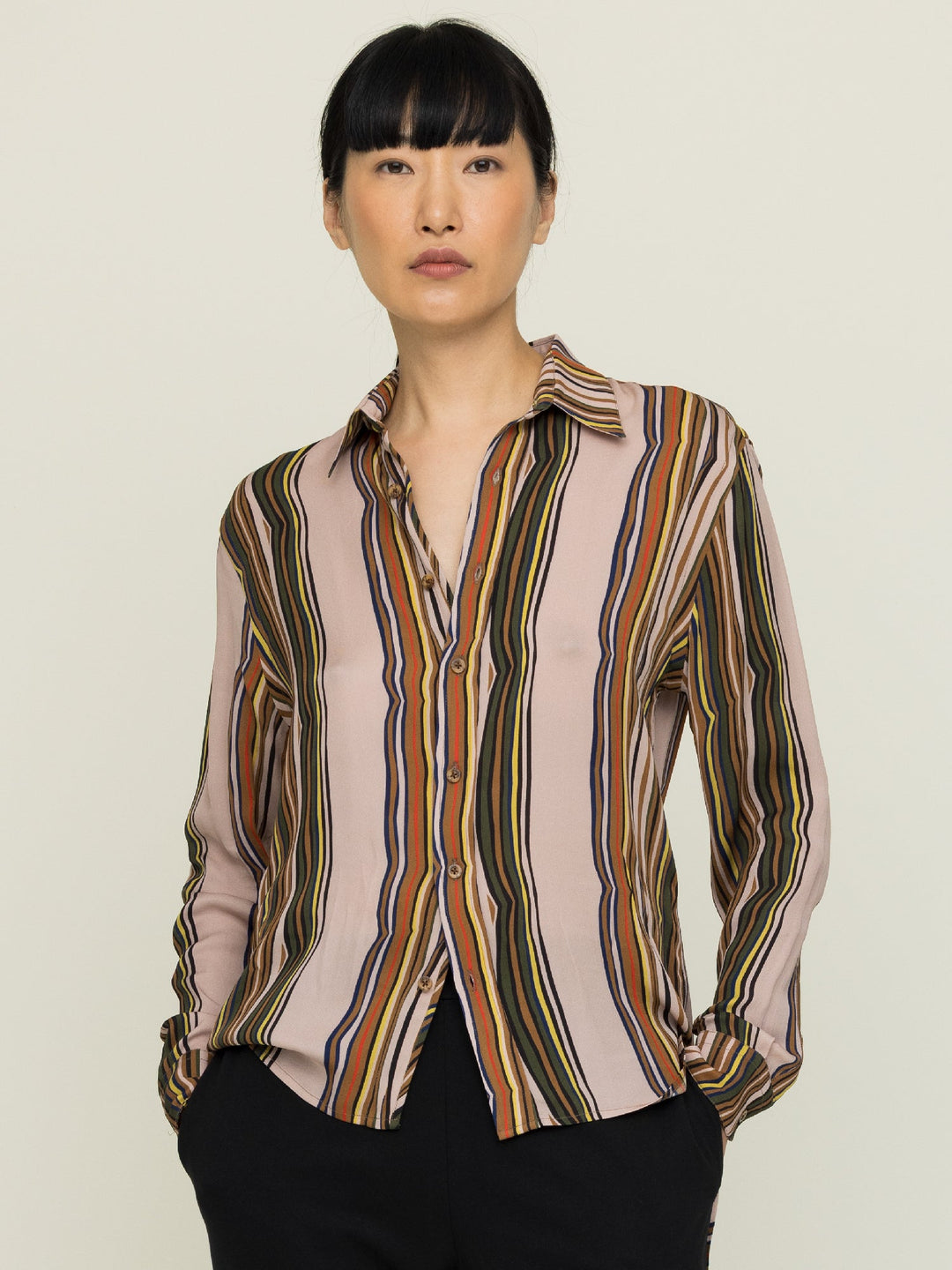 Lula Blouse Georgette Shale Print  + Renata Trousers Set