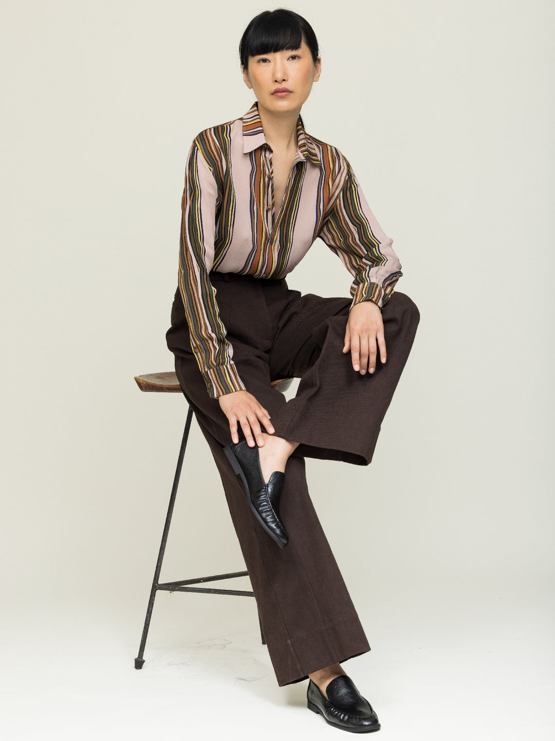 Renata Trousers Cotton Drill Peat Brown