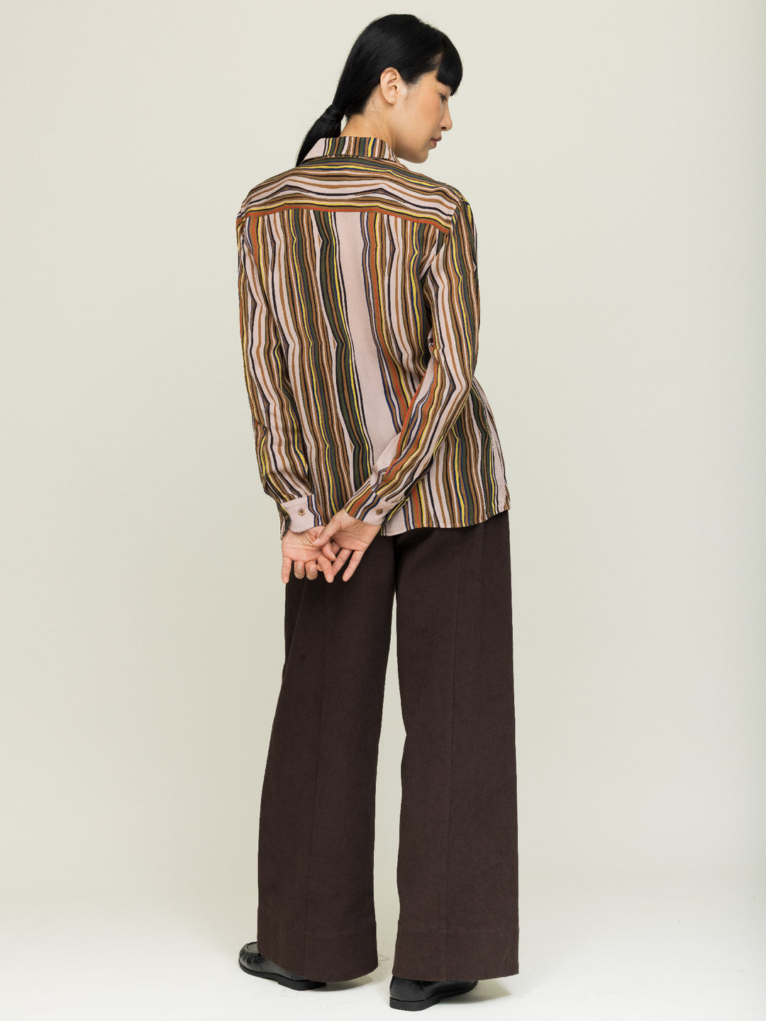 Lula Blouse Georgette Shale Print  + Renata Trousers Set