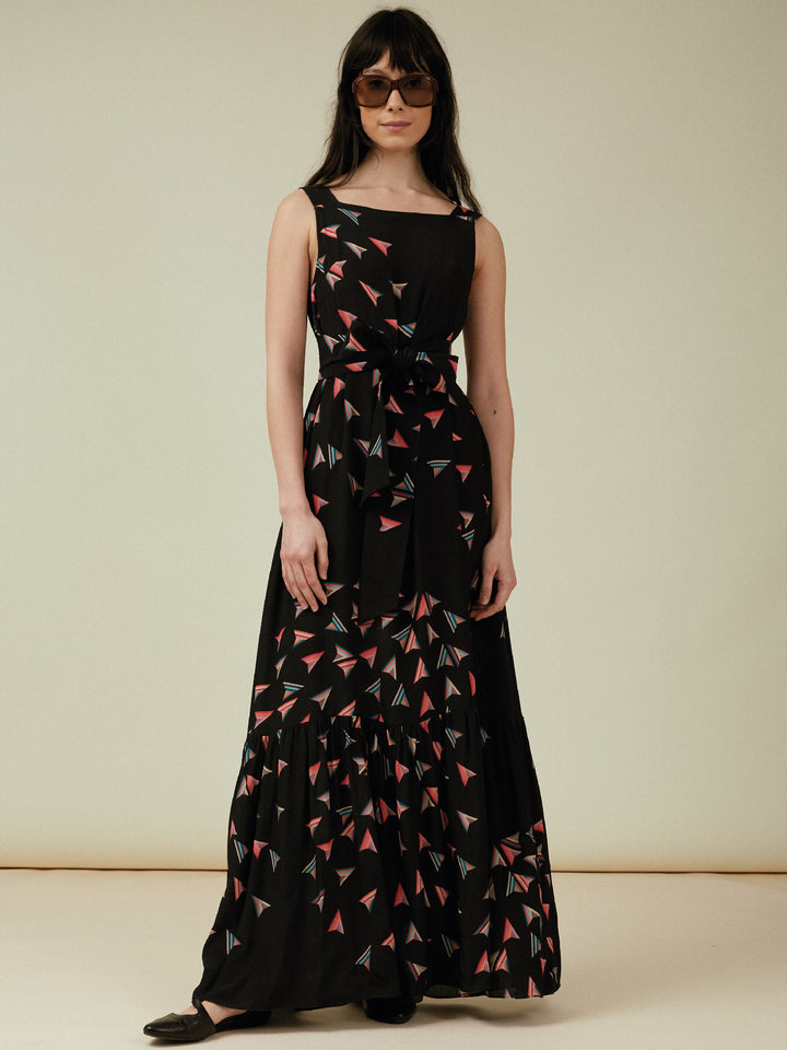 Martha Maxi Dress Black Firework