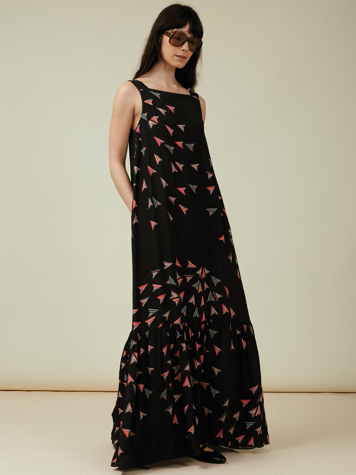 Martha Maxi Dress Black Firework