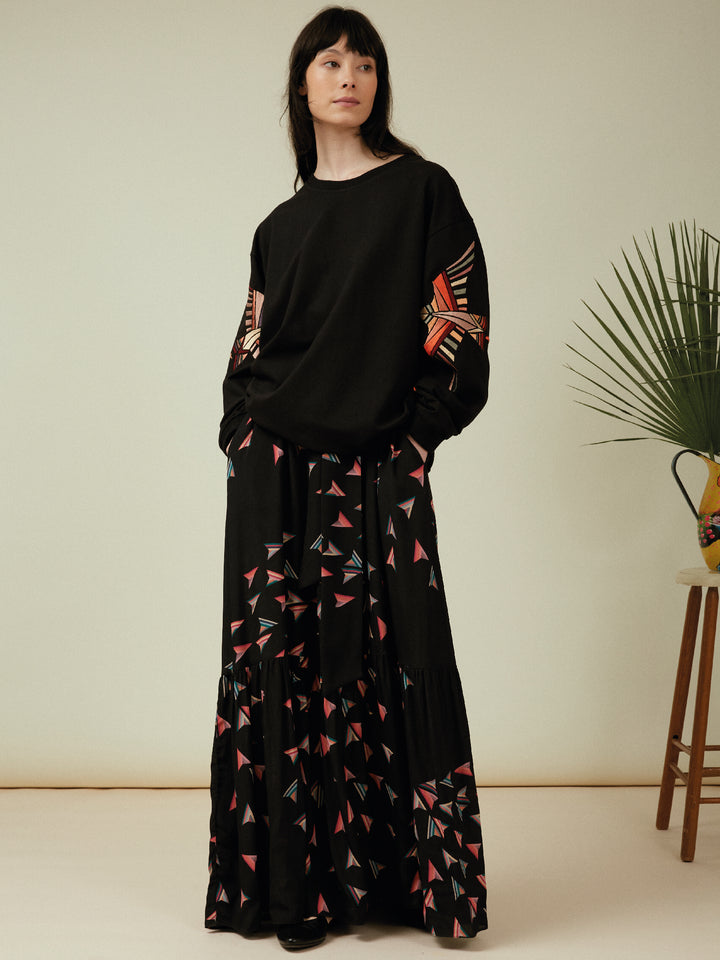 Martha Maxi Dress Black Firework