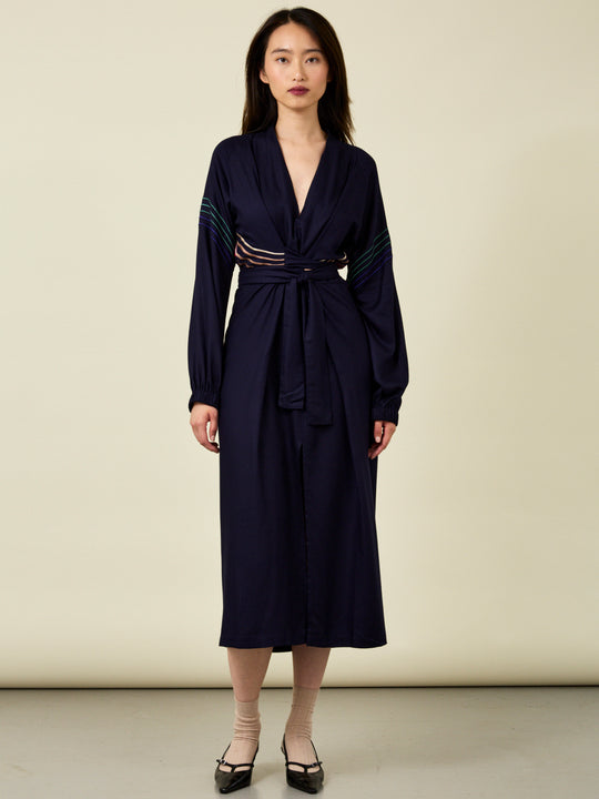 New With Tags Tallulah & Hope Navy Corduroy Dress UK 8