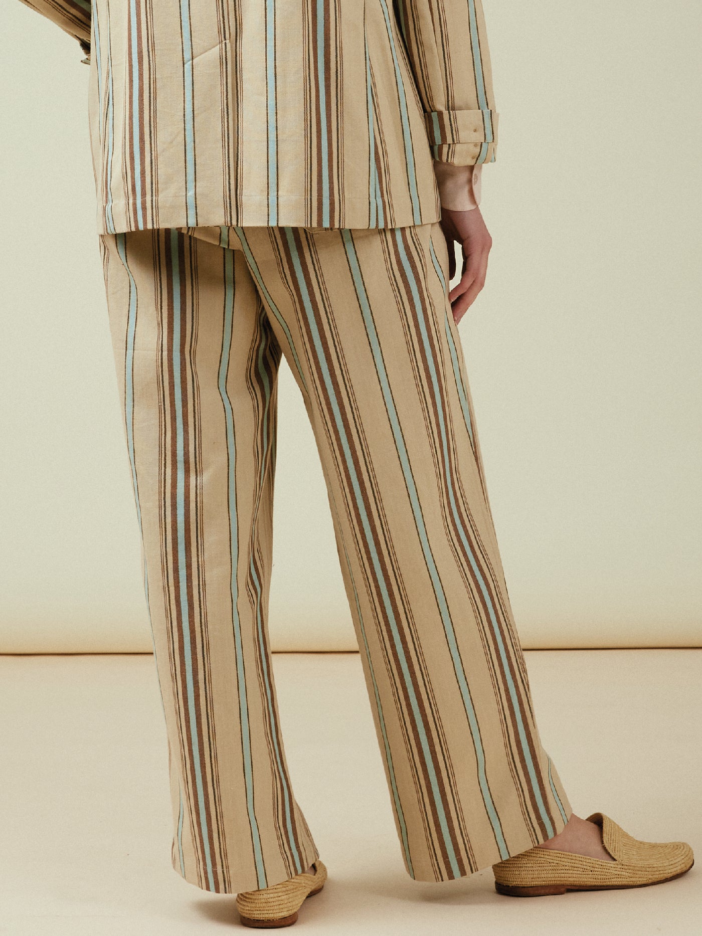 ZVT trousers stone / multi Stripe