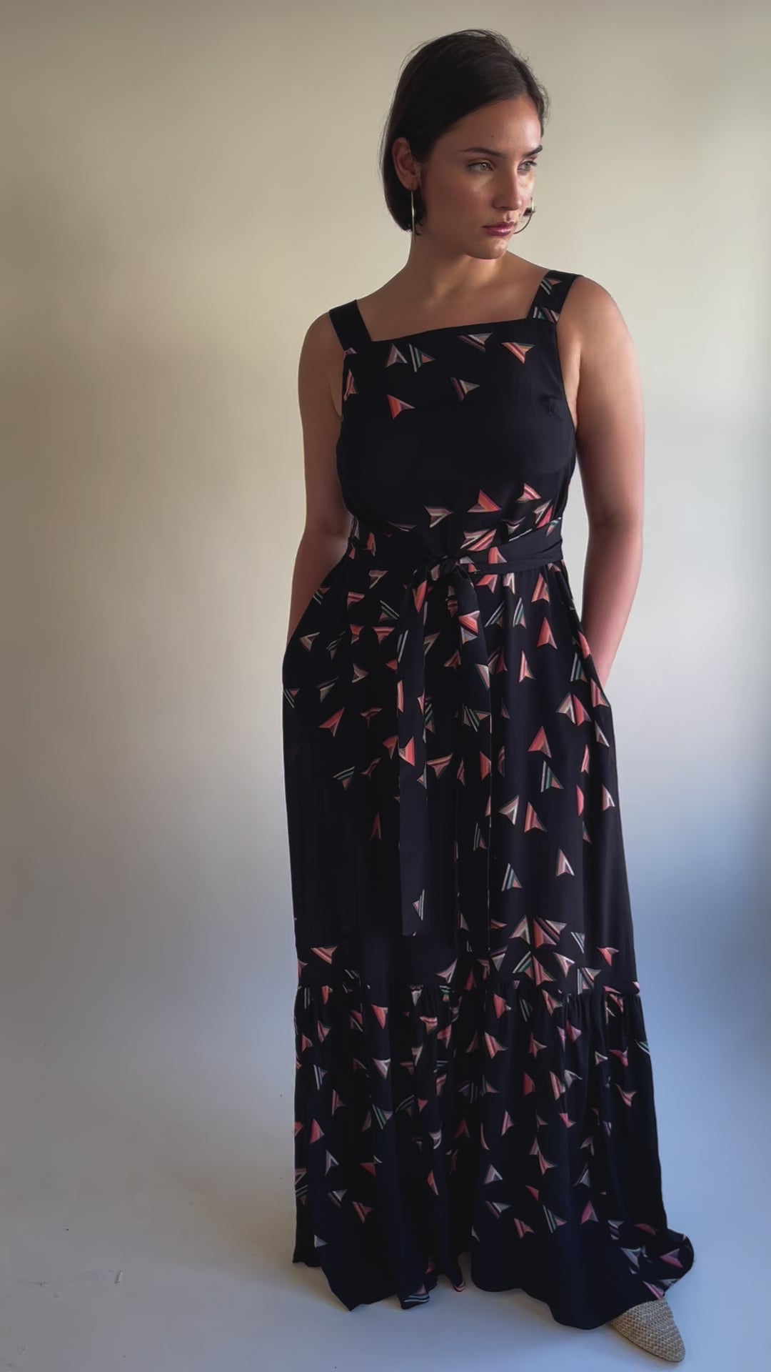 Martha Maxi Dress Black Firework