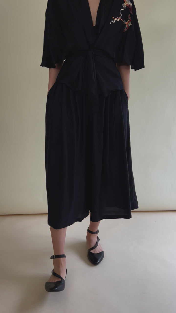 Culottes Trousers Black