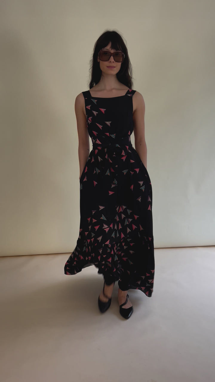 Martha Maxi Dress Black Firework