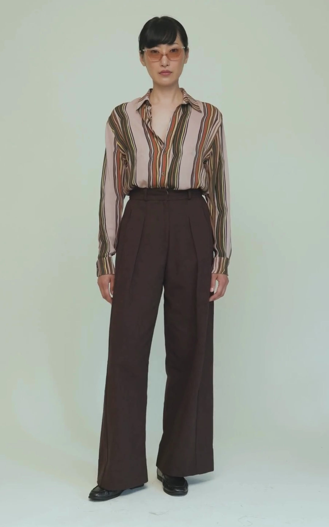 Lula Blouse Double Georgette Shale Print